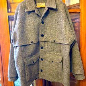 Vintage Gray Filson Double Mackinaw Wool Cruiser